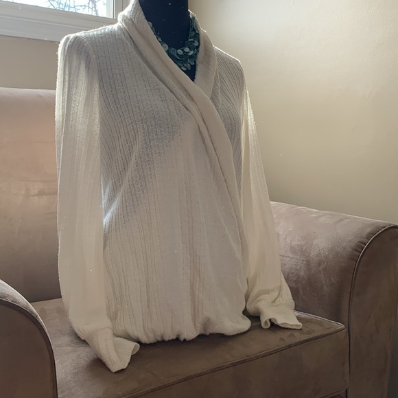 Anthropologie Maeve Rafela Hacci Top Cream - Picture 3 of 8